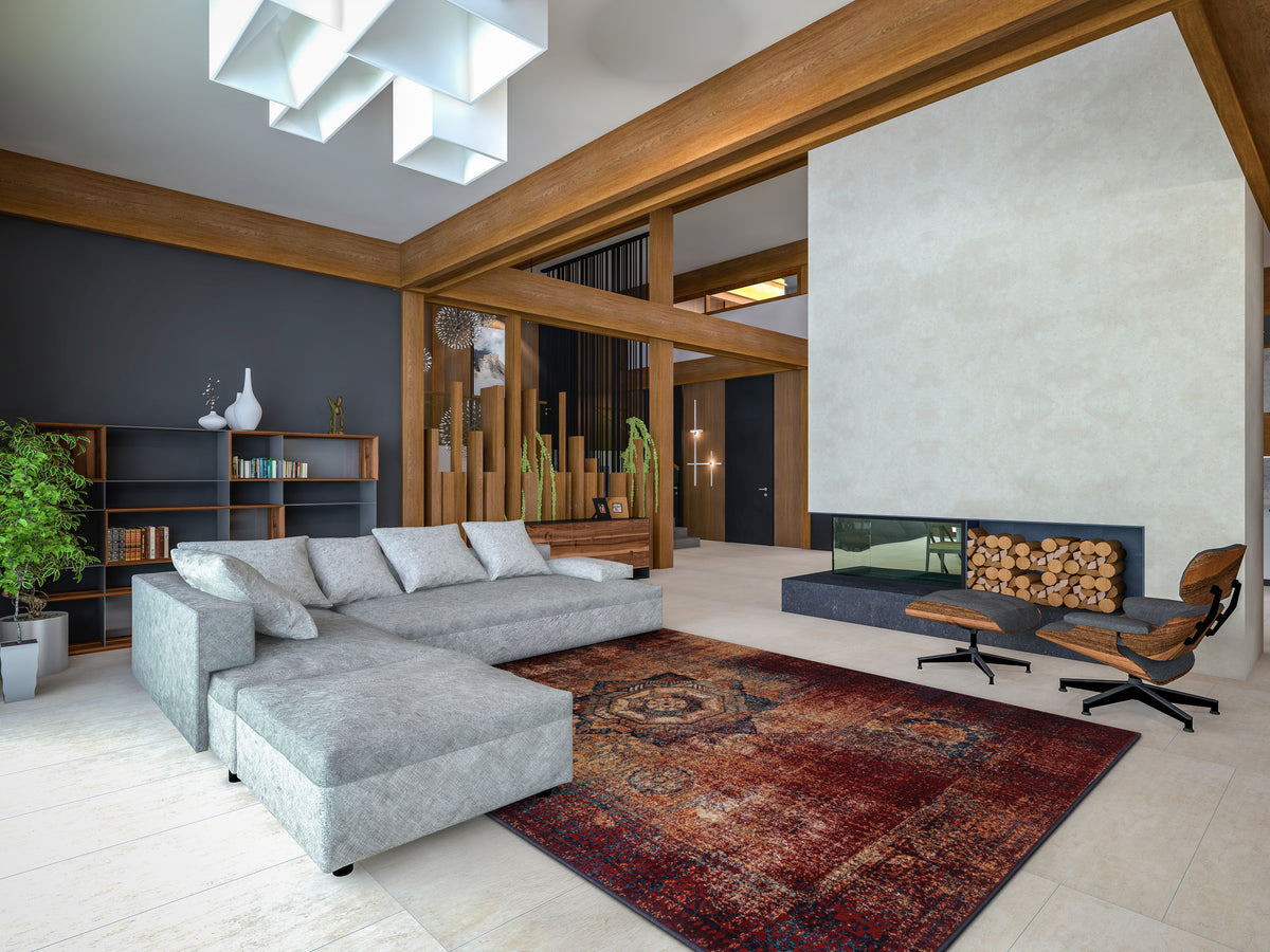 Isfahan Baszra Dark Red